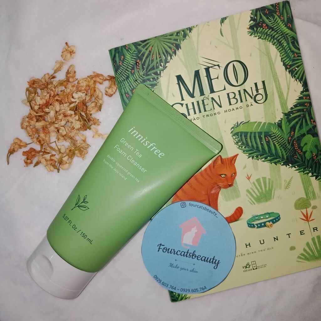 Sữa rửa mặt Innisfree Green 150ml. Tinh chất Trà Xanh