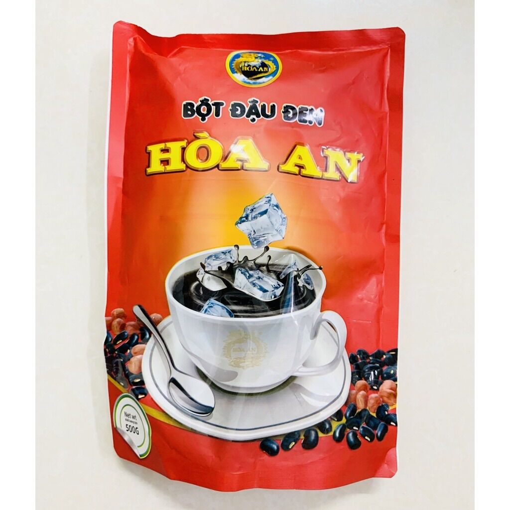 Túi bột đậu xanh/ bột đậu đen Hoà An 500gram (10 gói nhỏ)