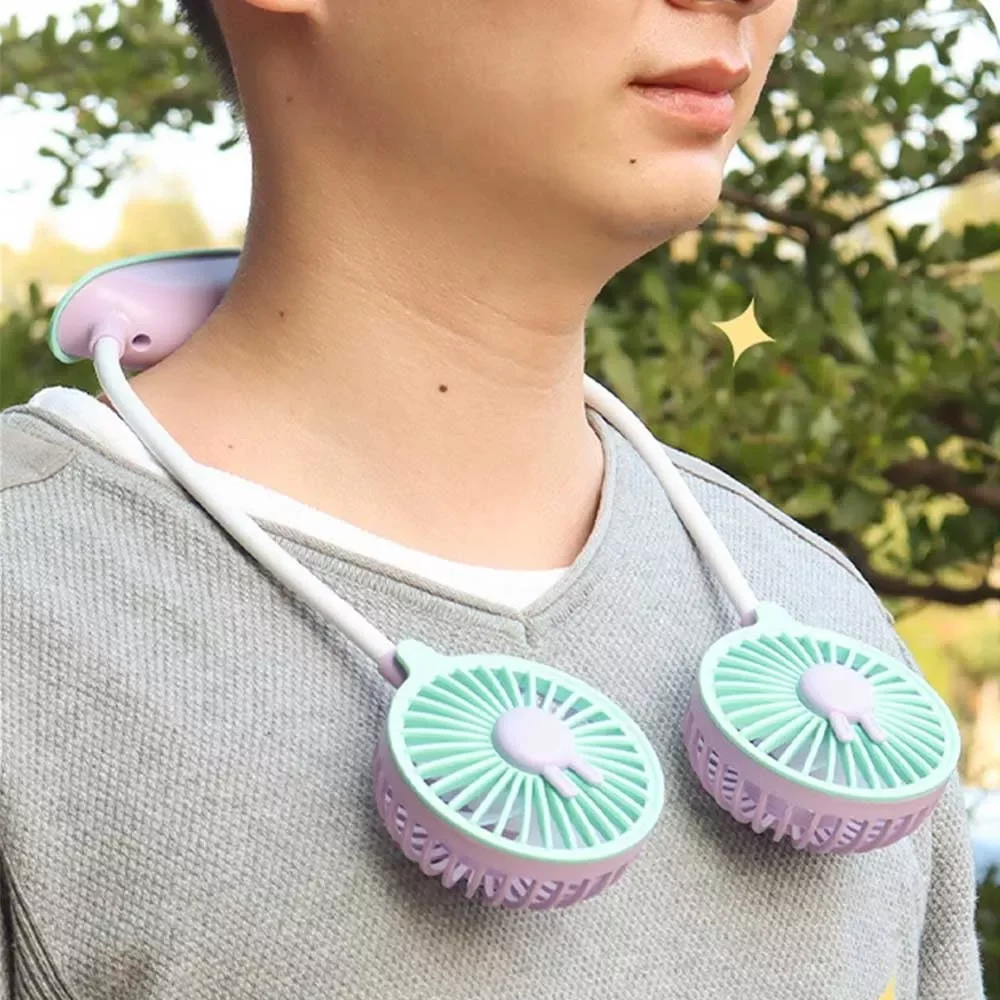 Quạt đeo cổ mini gấp gọn