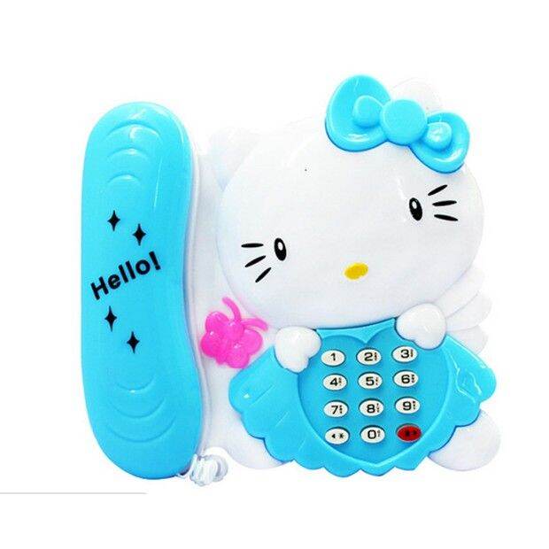 Điện thoại Doremon- Đồ chơi điện thoại bàn Doraemon dùng pin có đèn nhạc