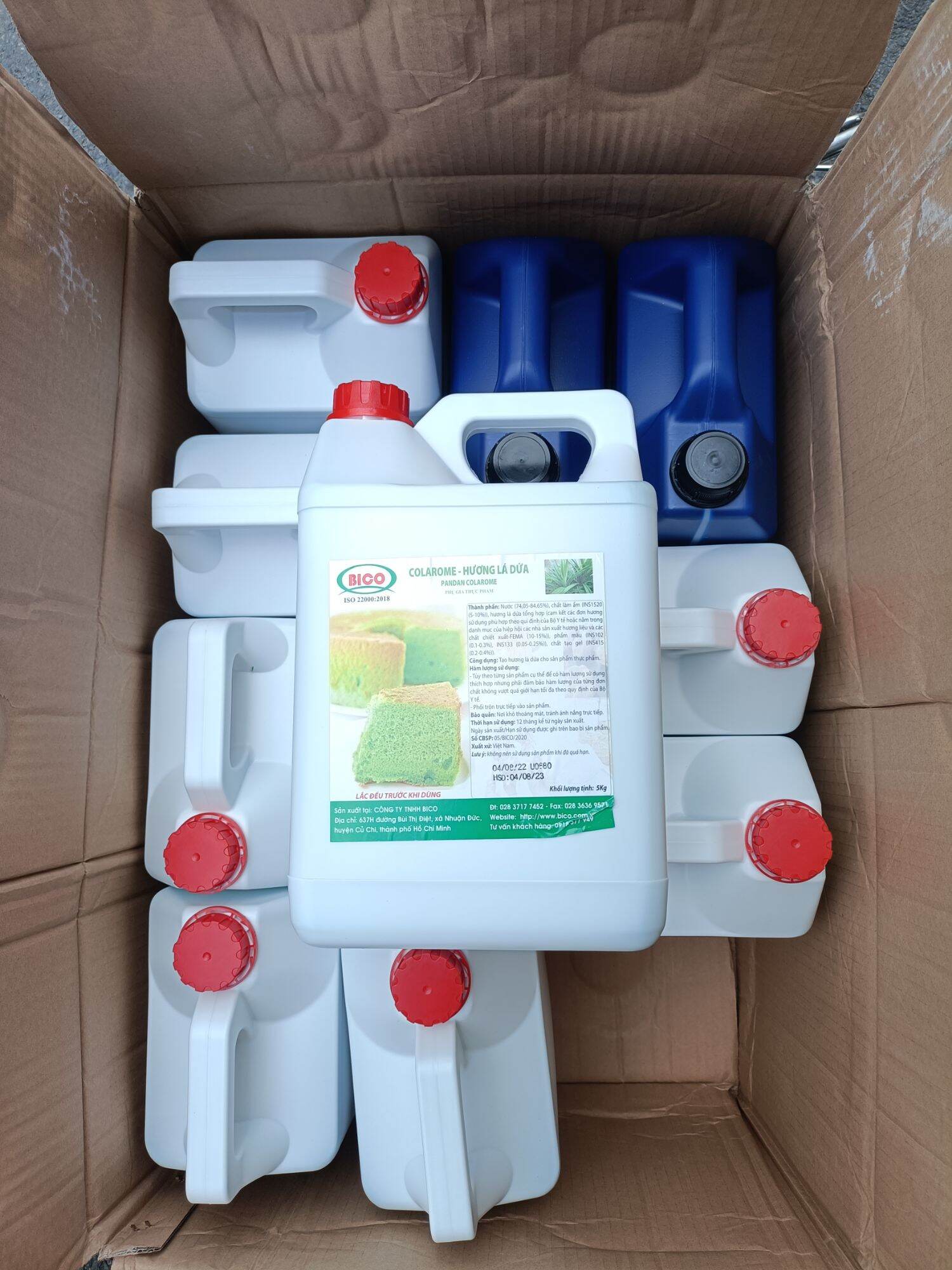 HƯƠNG LÁ DỨA BICO CÓ MÀU CHAI 60ML (hàng dùng thử)