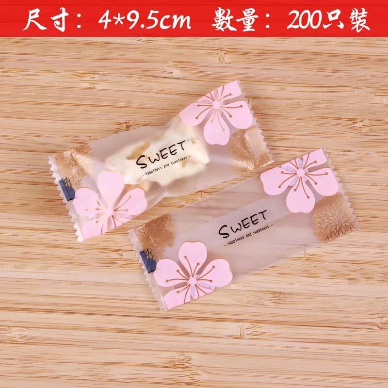 Túi đựng kẹo nougat 10x4cm