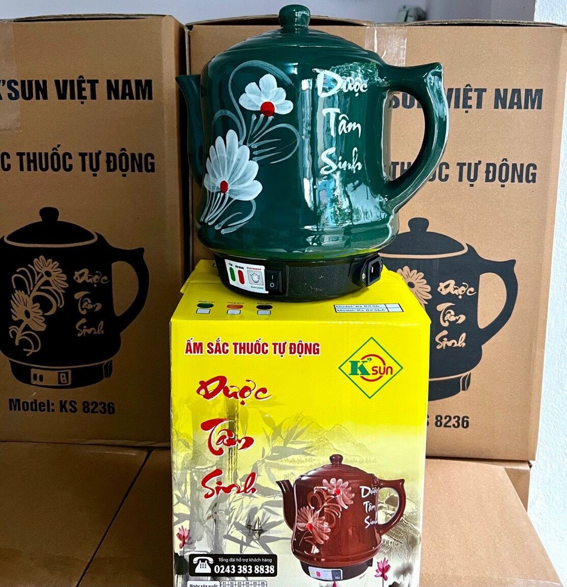 Ceramic electric kettle in Phu Quy 3.2 liters