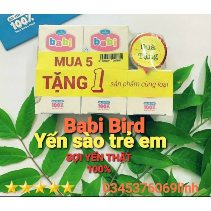 Lốc 5 tặng 1 yến babi nutrinest (6 hủ x 42g)
