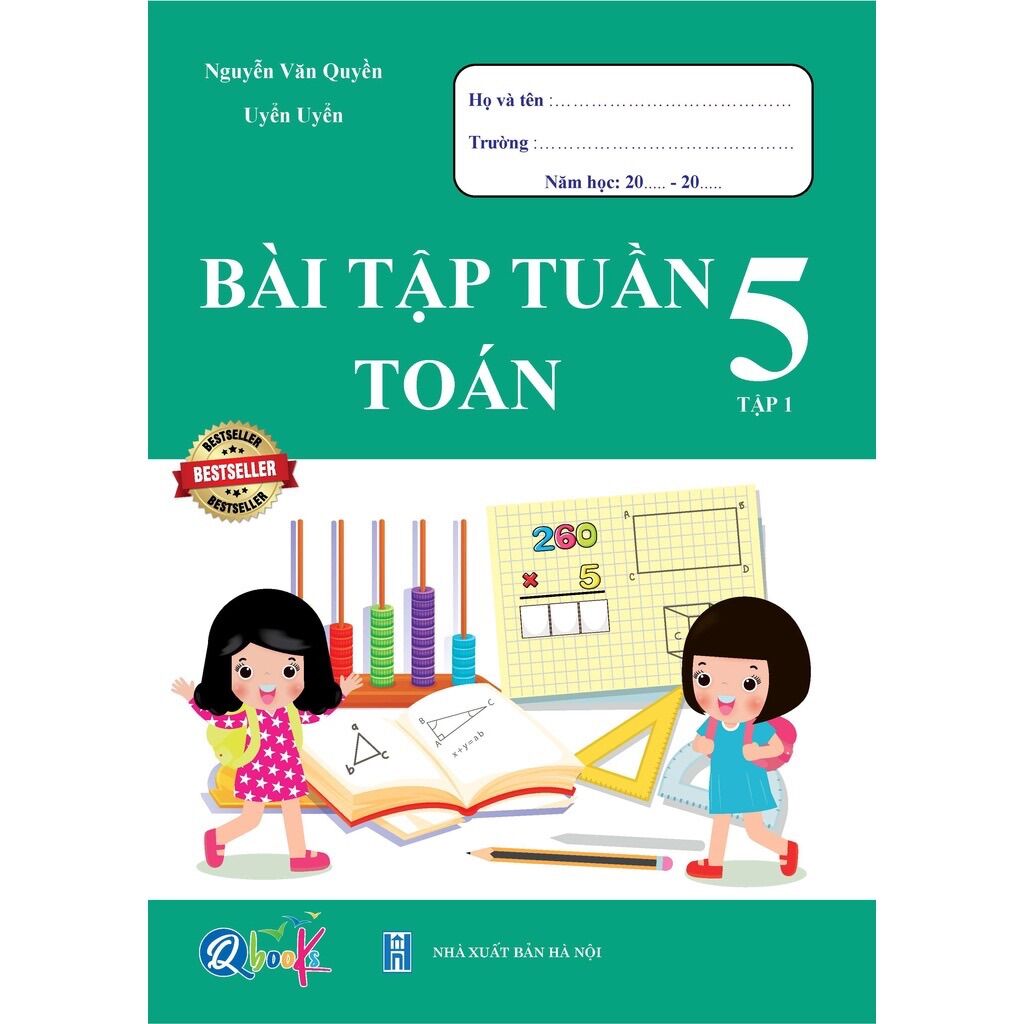 Sách - (Combo 2 tập) Bài Tập Tuần Toán 5