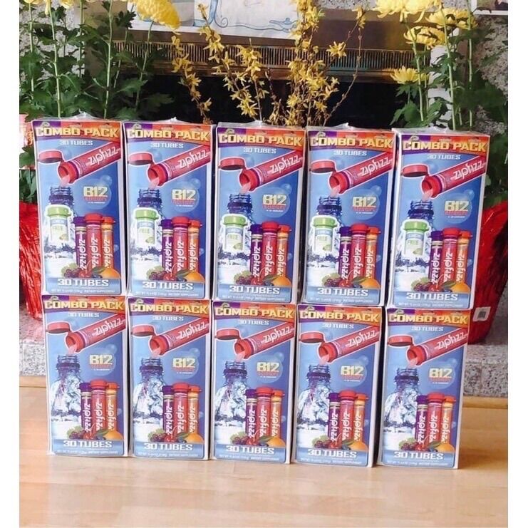Bột Vitamin bổ sung năng lượng Zipfizz Healthy Energy Drink Mix 30 ống