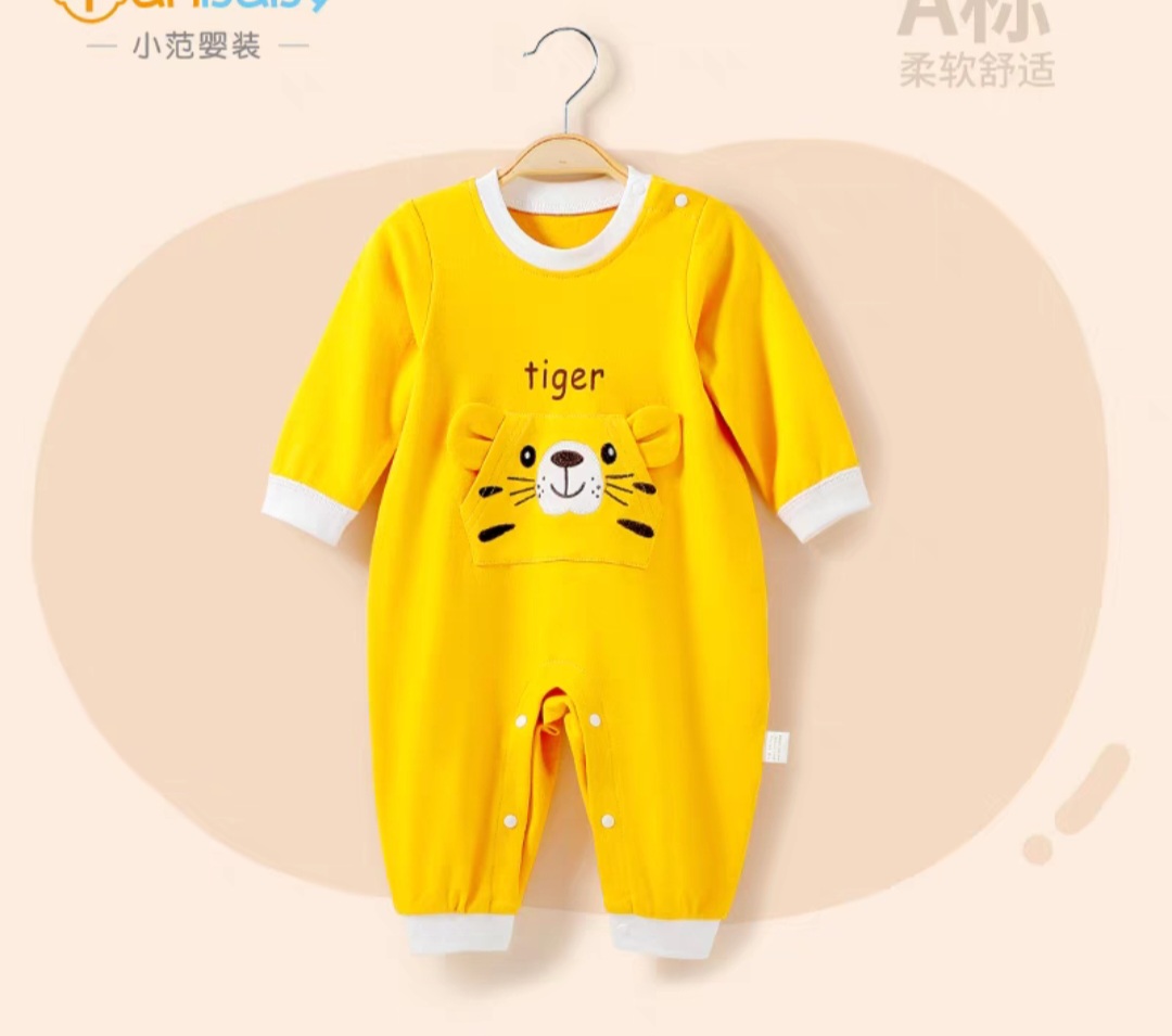 body yếm gấu cotton cho bé