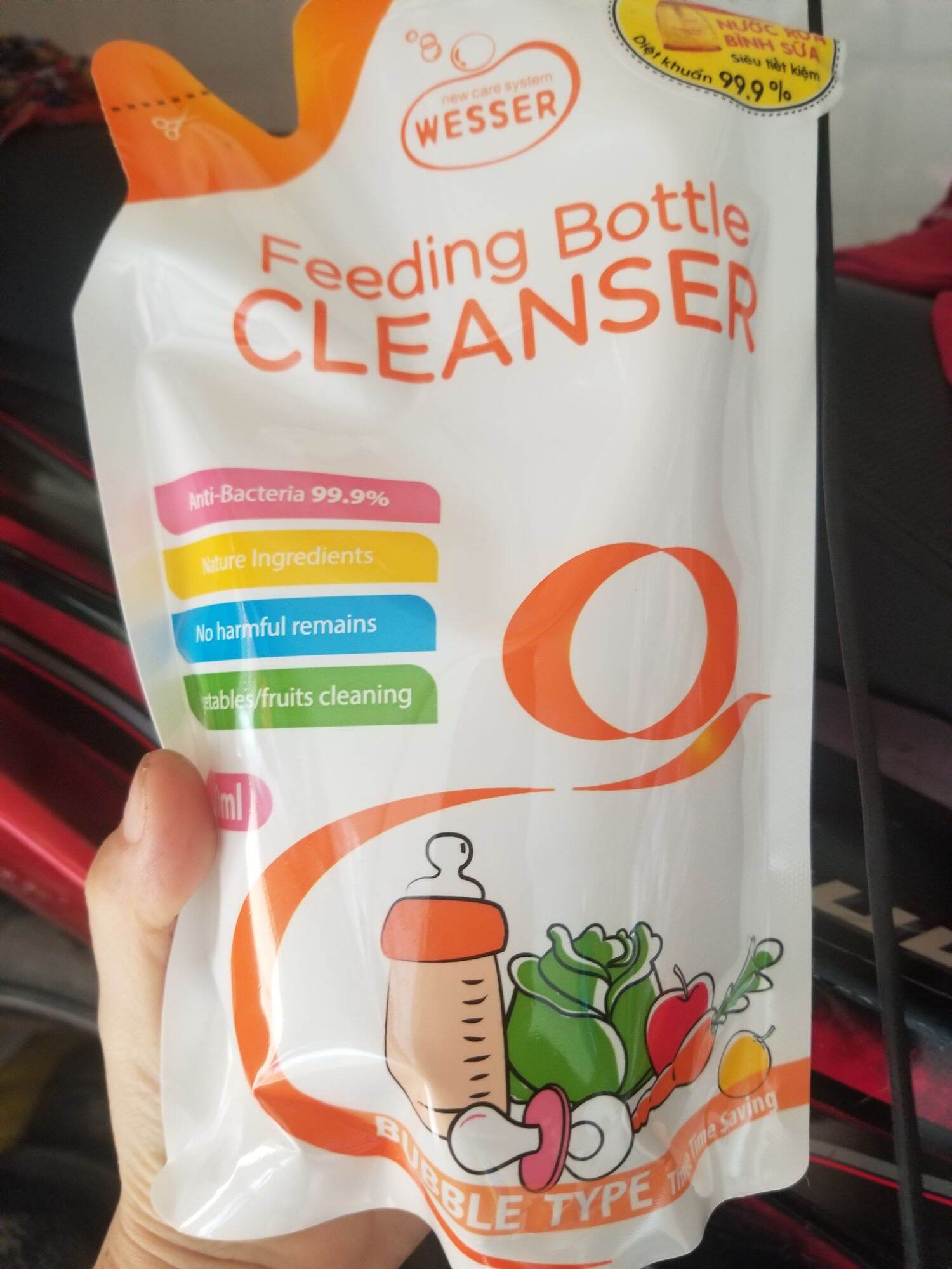 Nước rửa bình sữa wesser 500ml