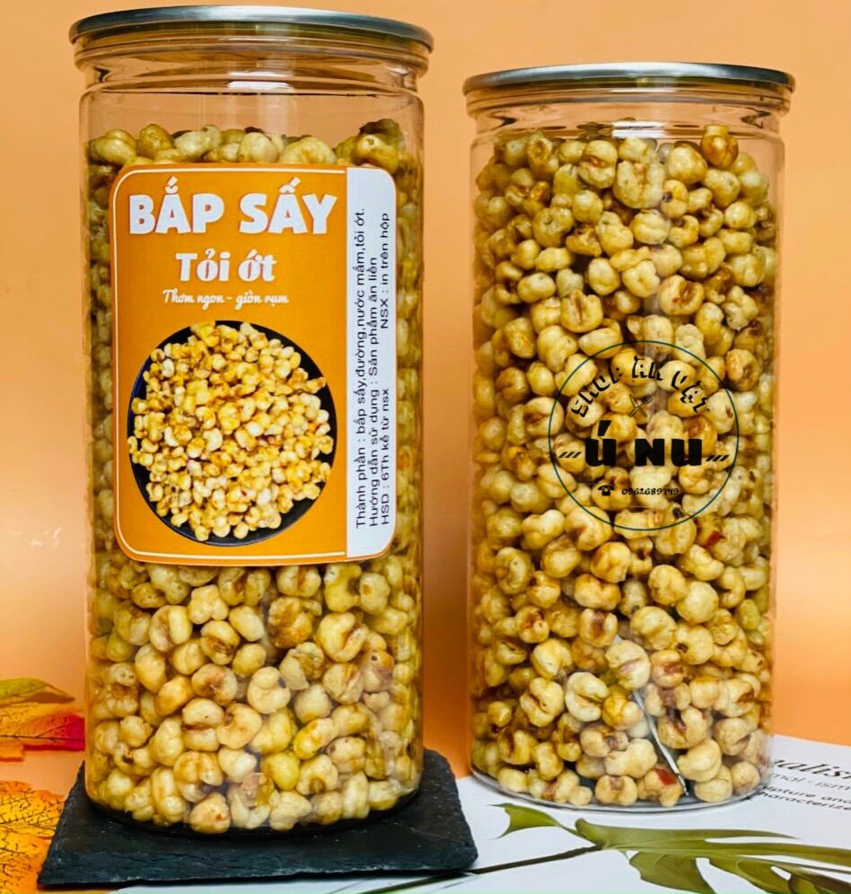 Bắp sấy tỏi ớt
