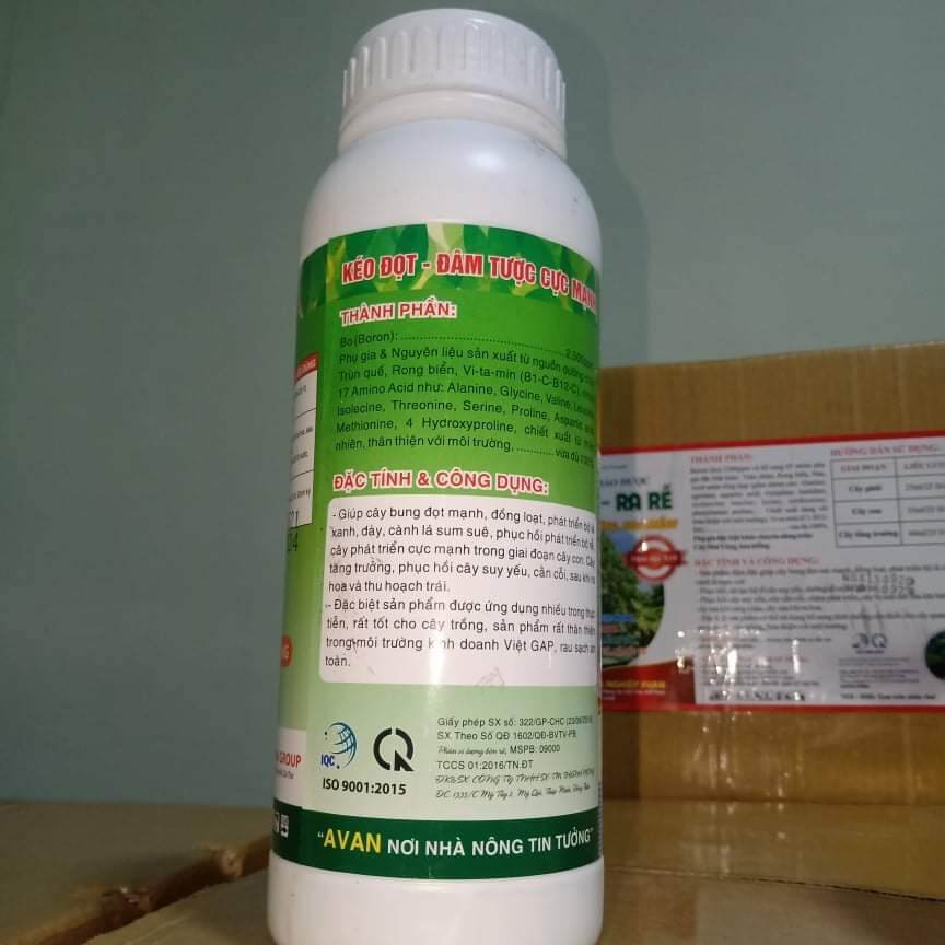 PHÂN BÓN SIÊU VỌT ĐỌT trùn quế Nutibo 1 lít