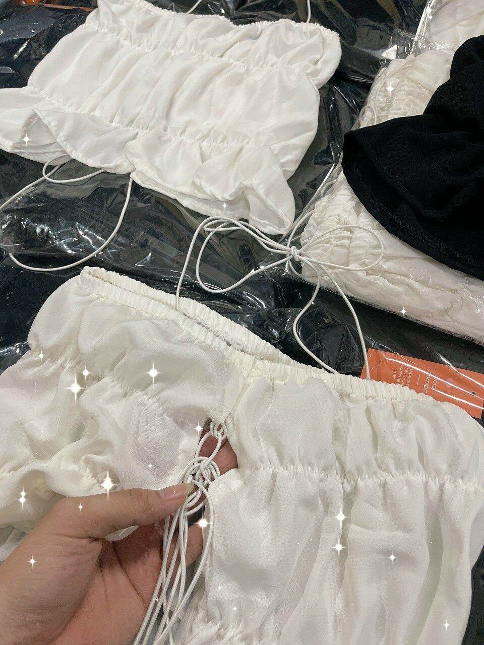 ÁO YẾM NHÚN CỘT DÂY XỊN Y5