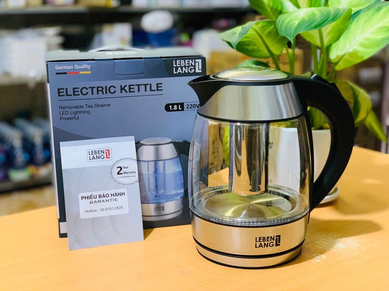 Siêu tốc 1.8 lít thuỷ tinh
