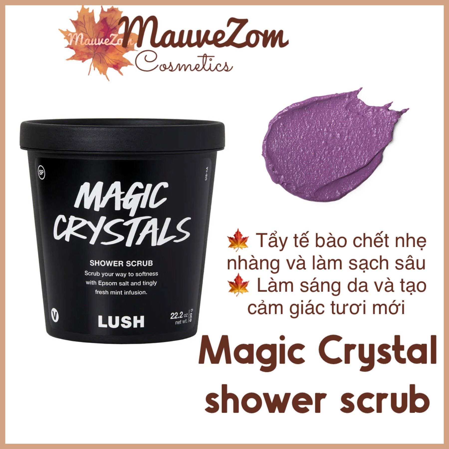 Sữa tắm có hạt Magic Crystal Shower scrub - LUSH