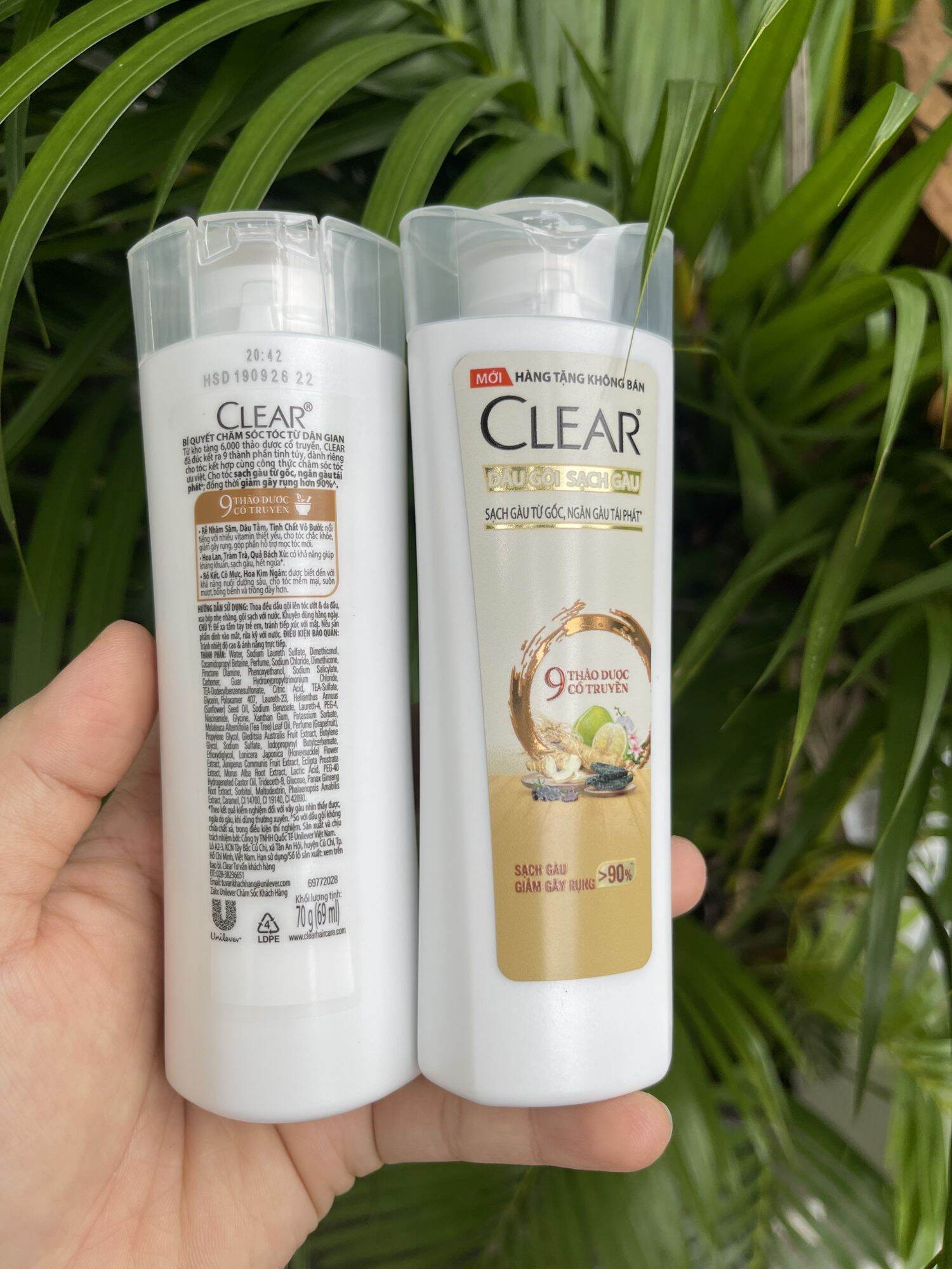 [HCM]Combo 2 Chai Dầu gội Clear 70G
