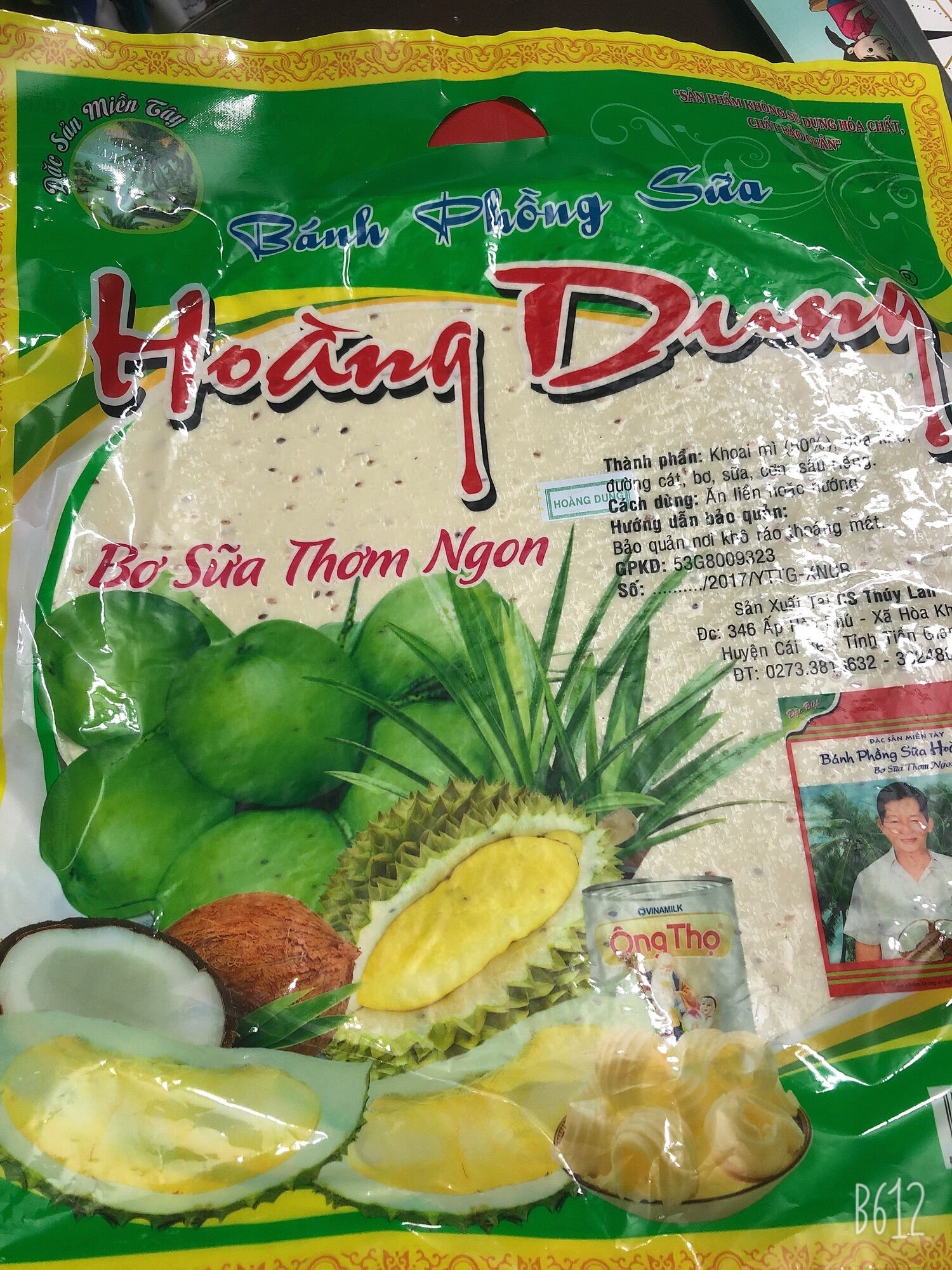 Bánh Phồng Sữa - Bánh mè bơ sữa thơm ngon ( bich 10 cái)