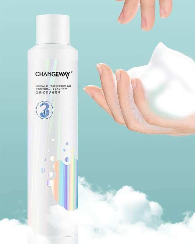 bọt mềm tạo kiểu tóc xoan changeway 380ml