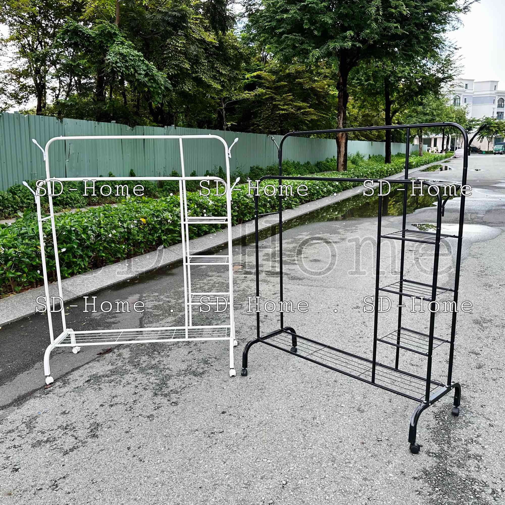 Kệ treo quần áo bánh xe đa năng
