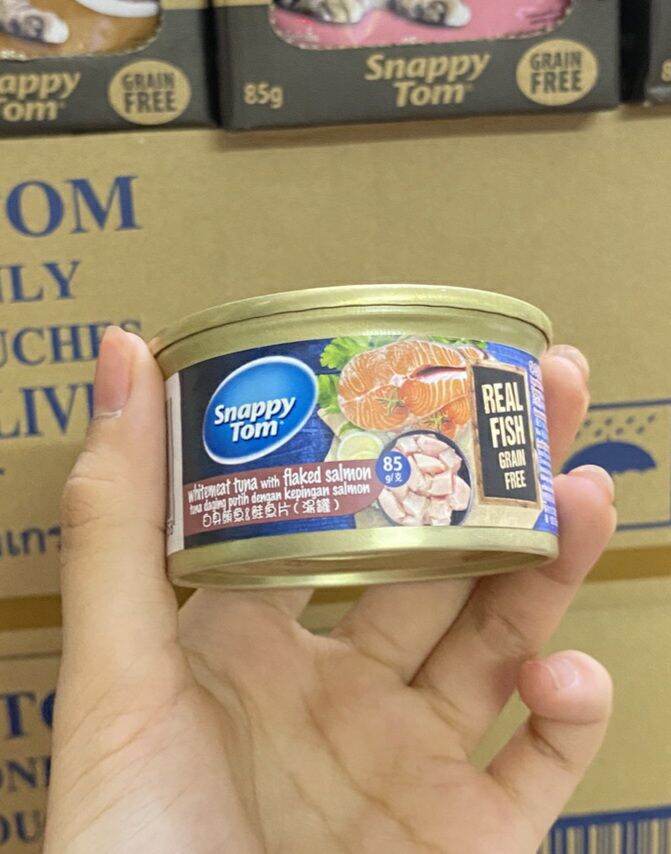 Pate Snappy Tom cao cấp thơm ngon dành cho mèo - lon 85gr