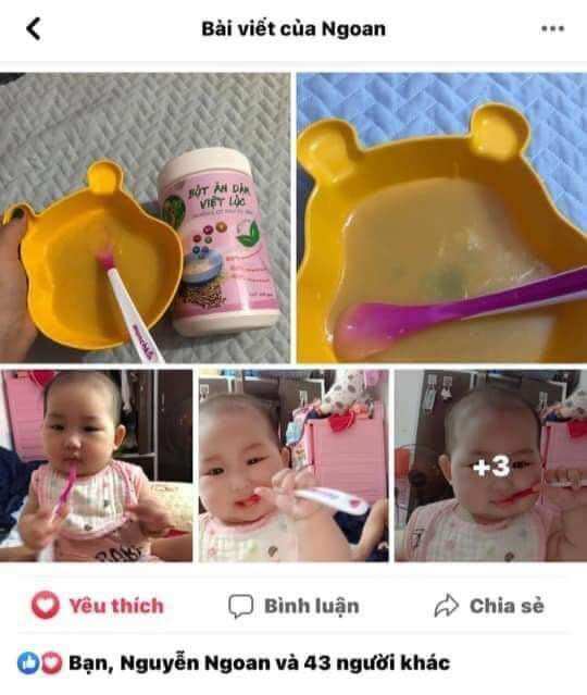 Bột ăn dặm Việt Lộc ( loại dành cho bé 4m-11m)