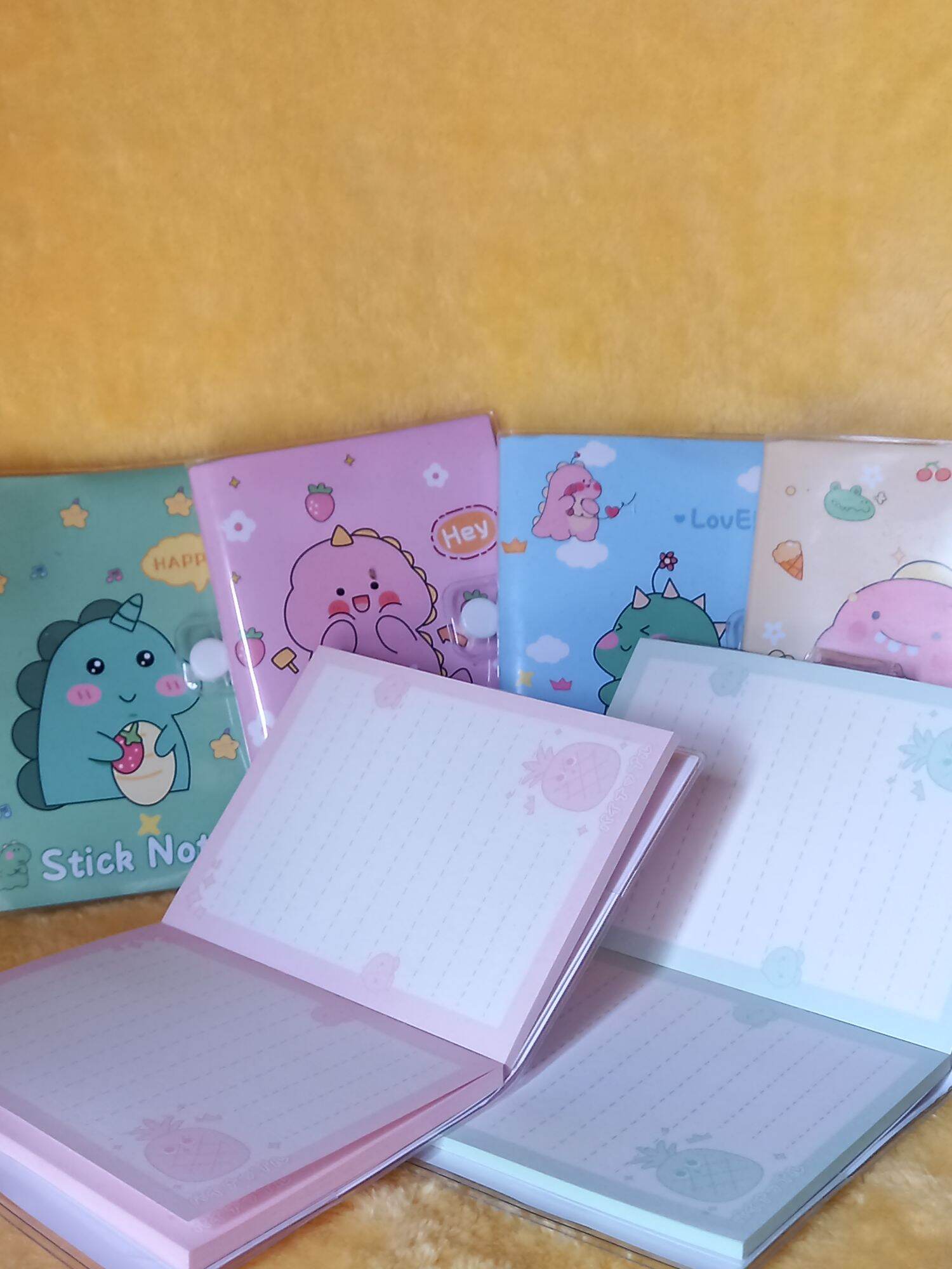Sổ a7 khủng long nút bấm siêu cute