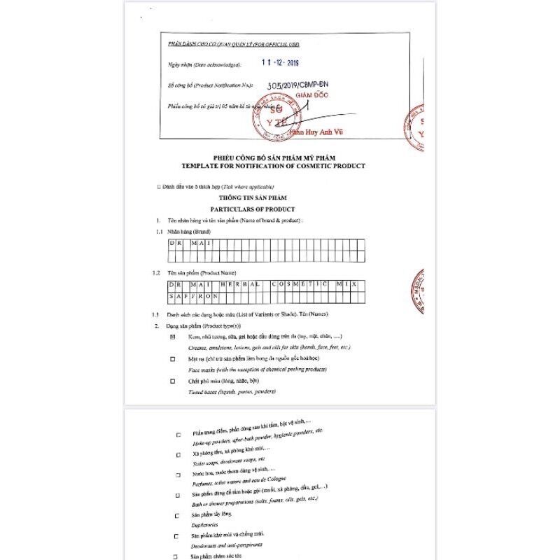 [HCM]DR MAI MỤN CHÍNH HÃNG