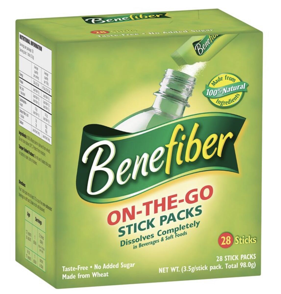 Bổ sung chất xơ an toàn Benefiber 28 gói - Bill Úc