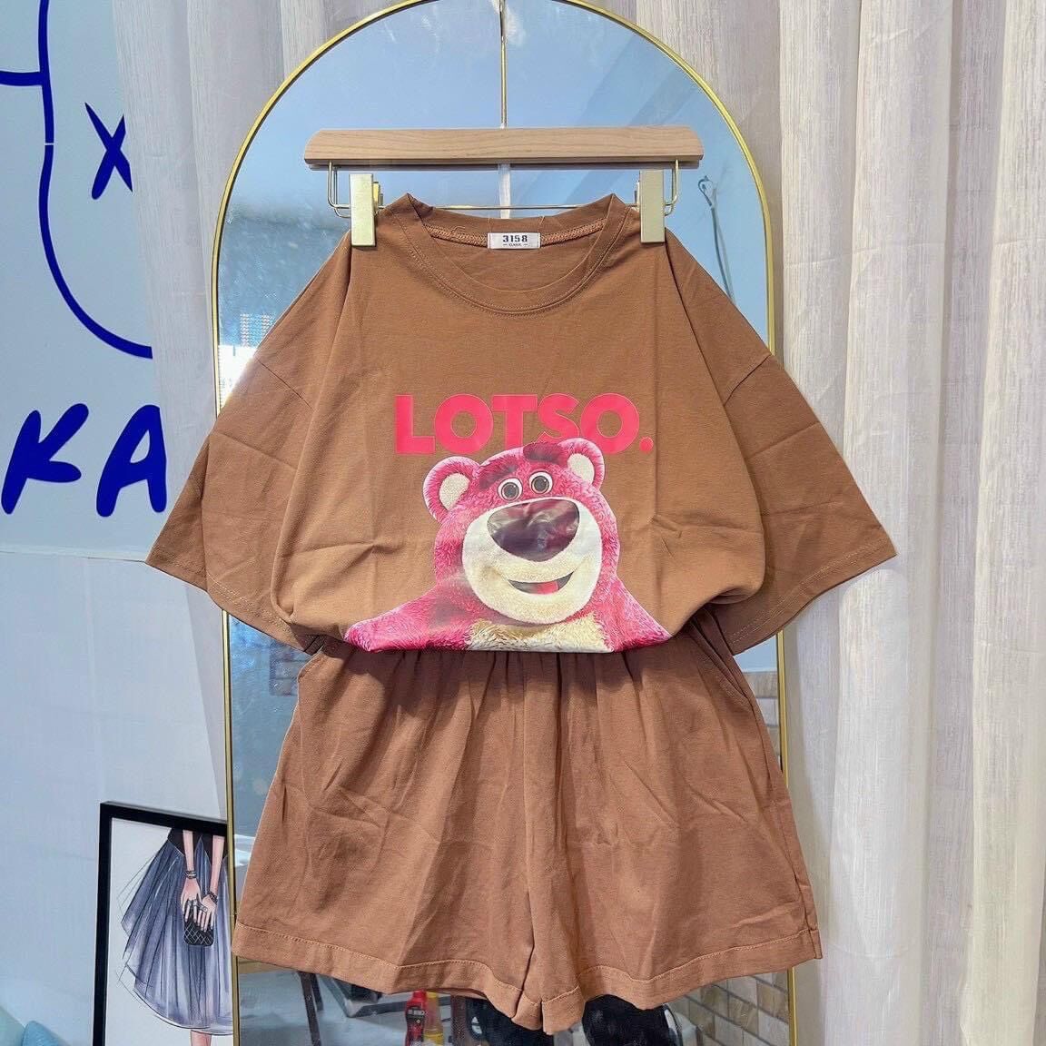 Set bộ đùi chất cotton su - gấu losto