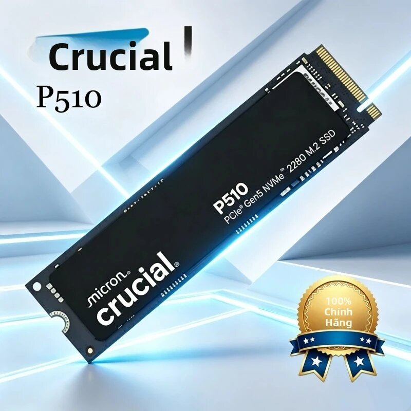 crucial | Ổ Cứng Thể Rắn NVMe SSD M.2 2280 PCIe 5.0 P510 1TB - Tốc Độ Đọc 11000MB/s, Tốc Độ Ghi 9500MB/s Dành Cho Máy Tính Để Bàn & Laptop, Nâng Cấp Từ P3 Plus Crucial Giá 6,404,250 Đồng*Miễn phí vận chuyển