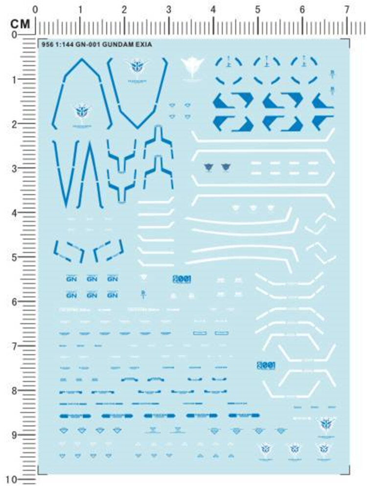 Gundam Model HG Exia GN-001 Energy Angel Gundam Special Water Decal 956 Bandai Anime Game Tool Mater