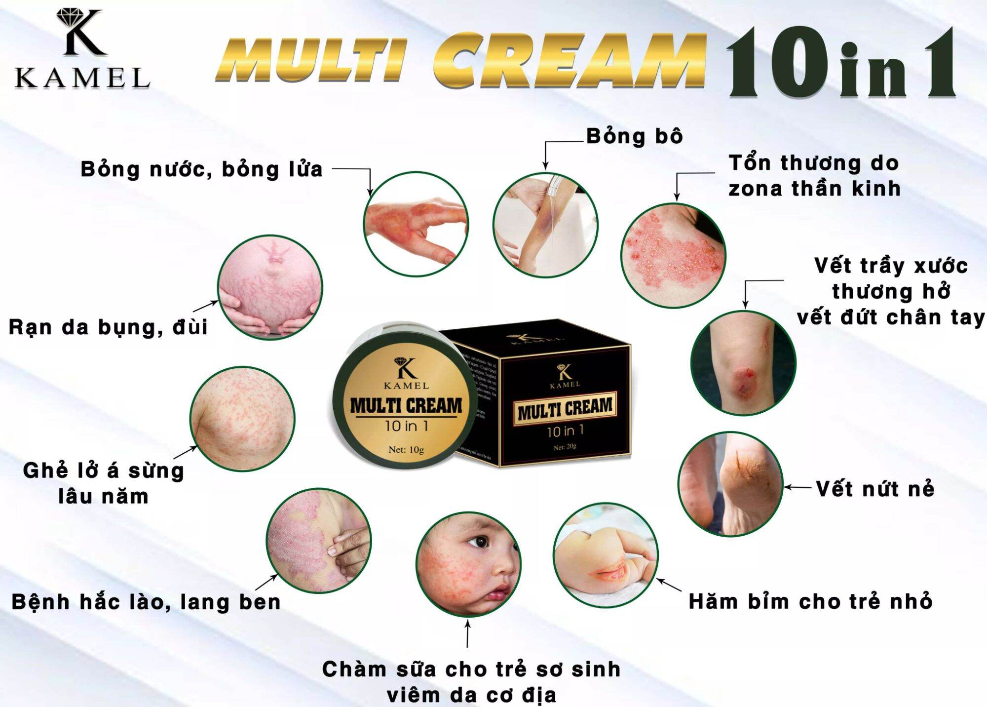 Mỹ phẩm karmel muti rạn da, nứt nẻ, viêm da cơ địa
