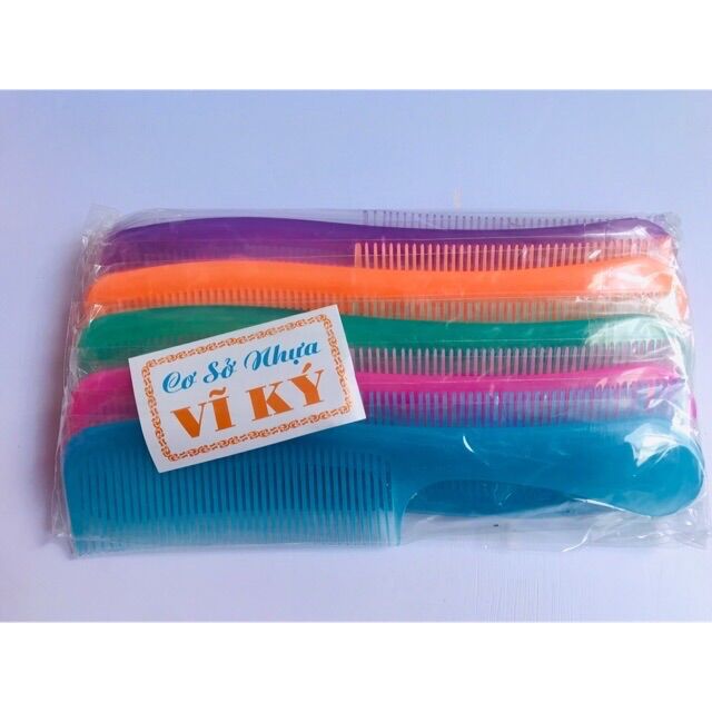 🌺Lốc 10 Cây Lược Màu Nhũ LỚN (Dài 20cm)