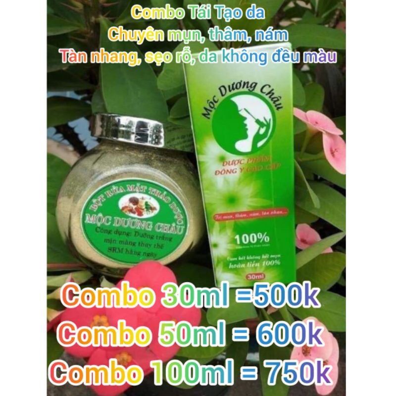COMBO TÁI TẠO DA MỘC DƯƠNG CHÂU