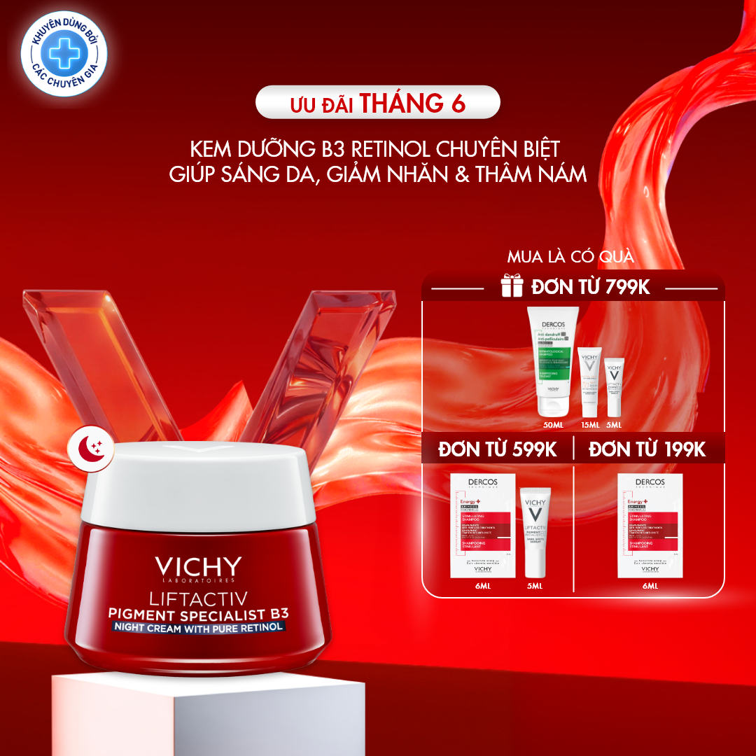 Kem dưỡng mờ thâm nám, sáng da Lifactiv B3 Pure Retinol Cream Night 50ml