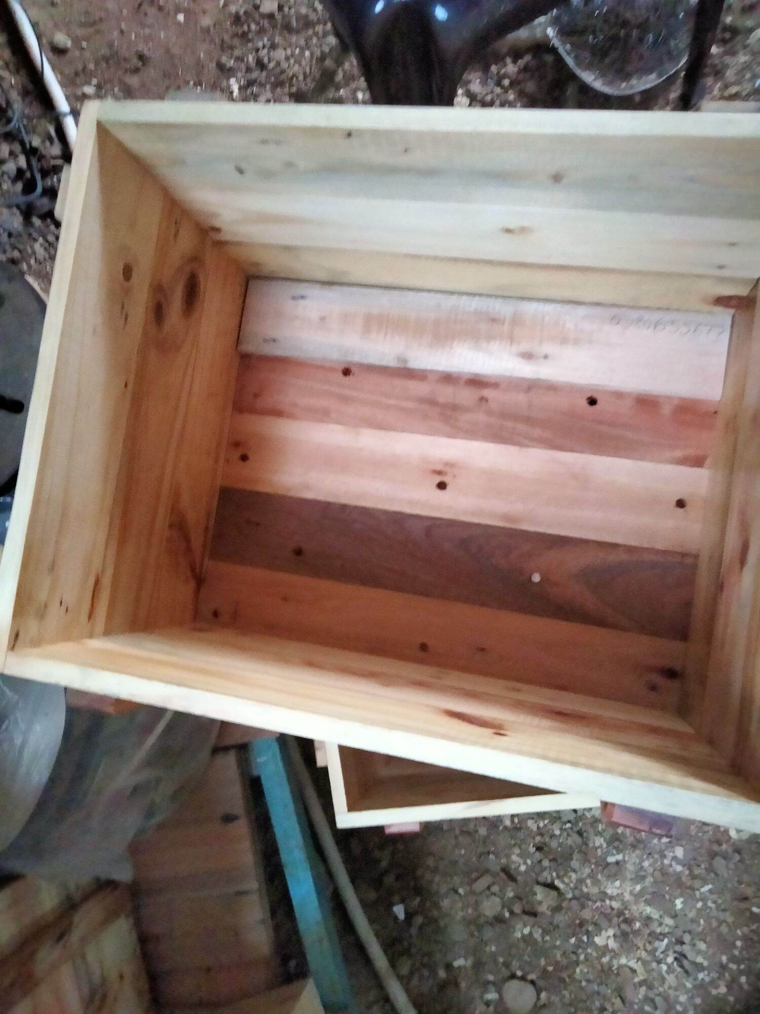 Chậu gỗ chữ nhật tháo rời được