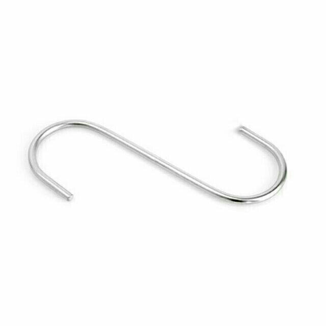 Combo 20 móc treo inox chữ S (6cm/ 8cm/ 10cm/ 12cm)