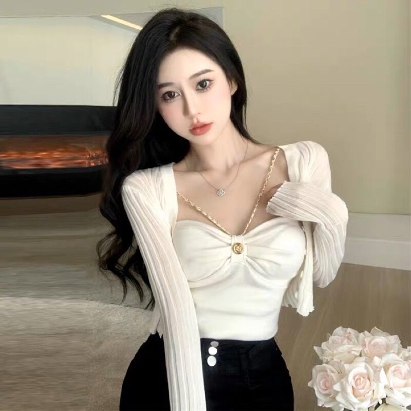ÁO YẾM CROPTOP PHỐI XÍCH SIÊU SẸC XY VBC09