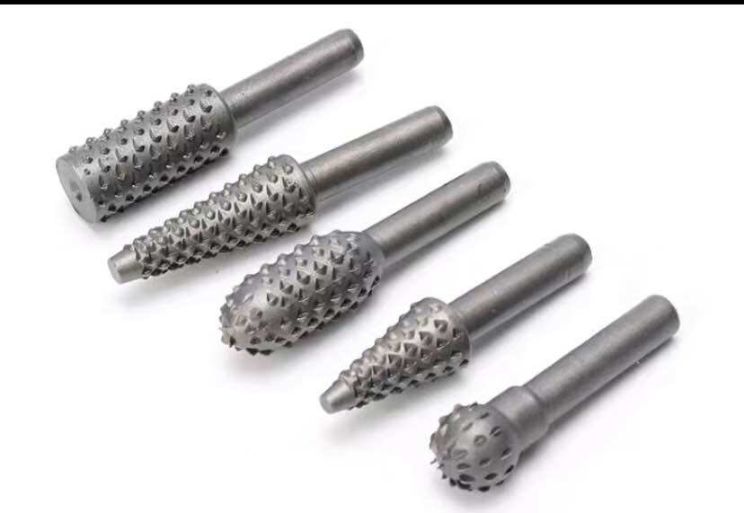 Bộ 5 đầu  mũi  phay mài  khắc  làm gỗ  lũa đa năng  cốt 6 đầu 12 mm