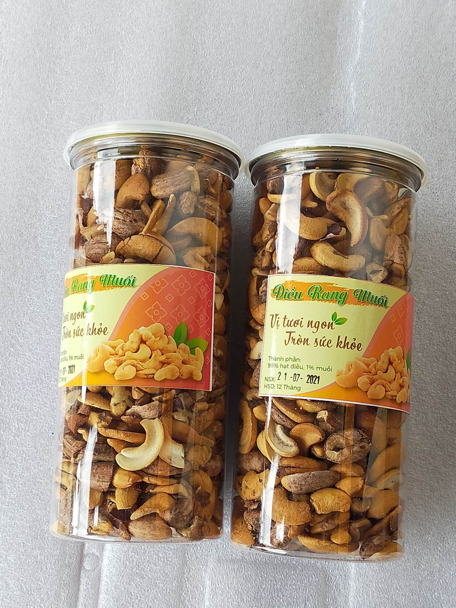 500g Hạt Điều Bể Lụa Rang Muối Dòn, Thơm Bình Phước