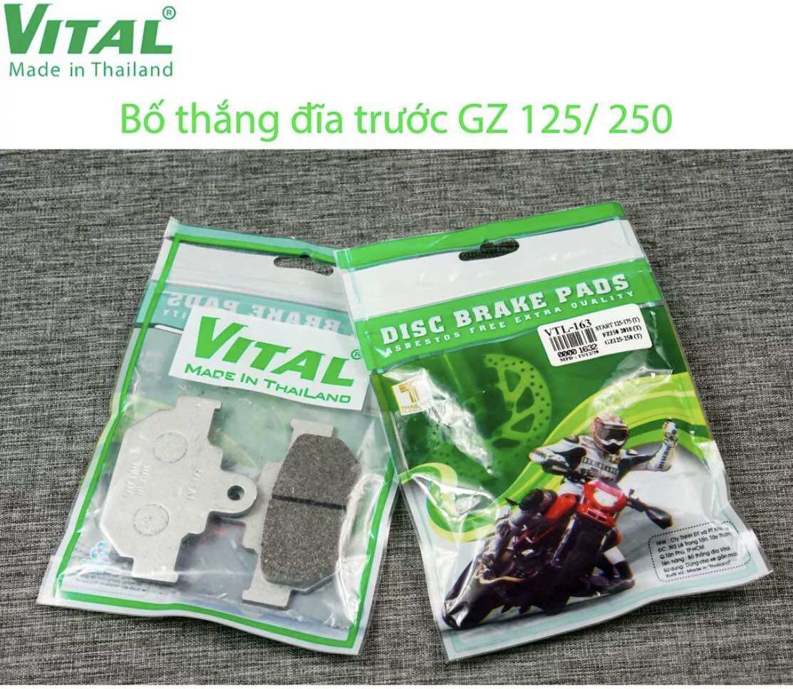 Bố thắng đĩa trước suzuki gz 125 / gz 125hs / gz 250 - vital thái lan