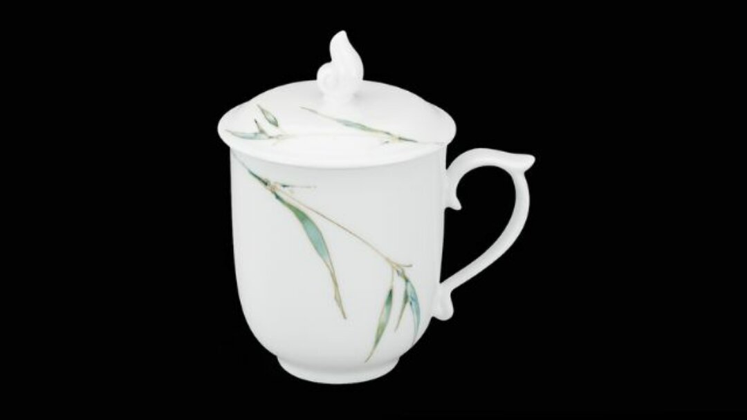 Ly sứ minh long - họa tiết thanh trúc