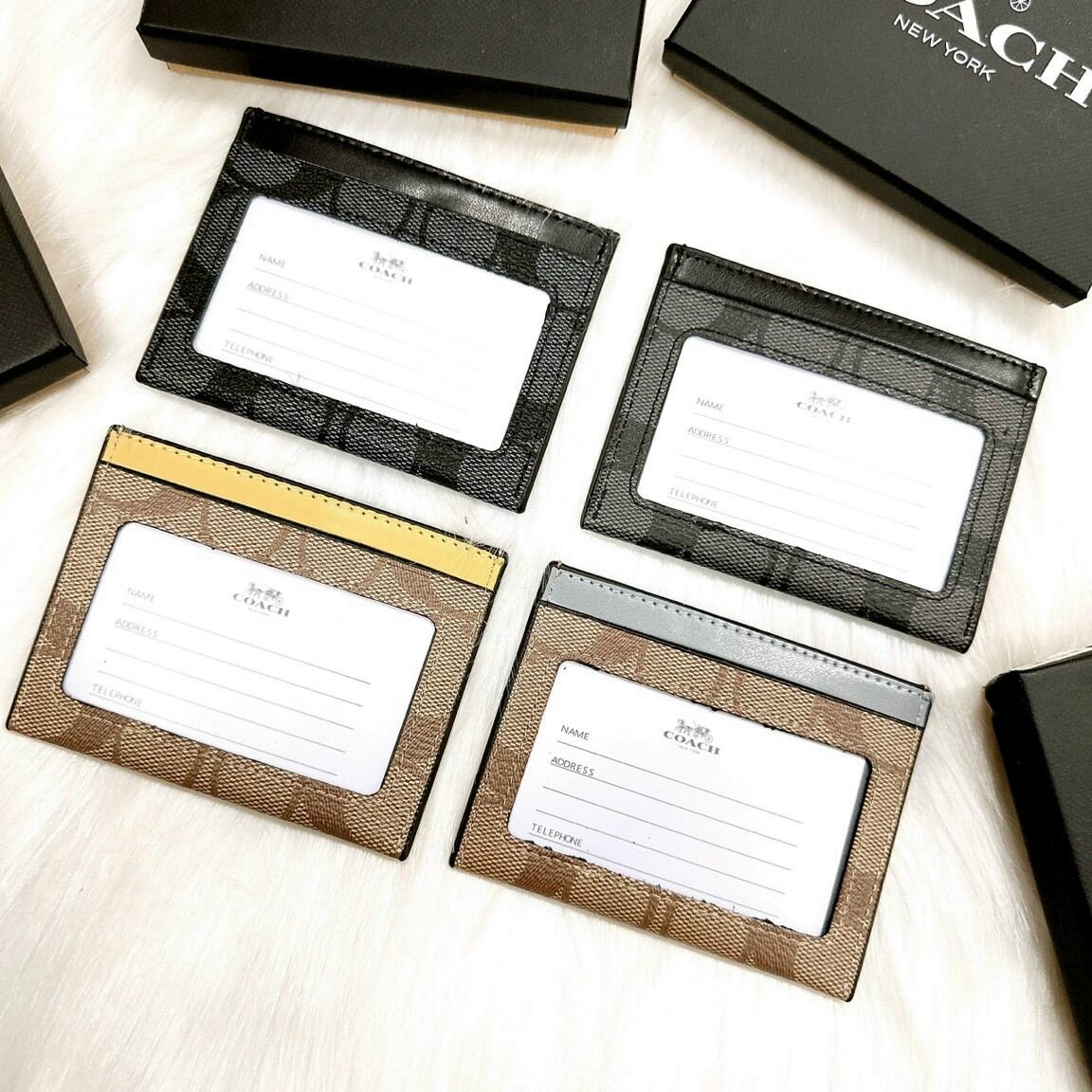 C.oach Slim ID Card Case họa tiết xinh xắn