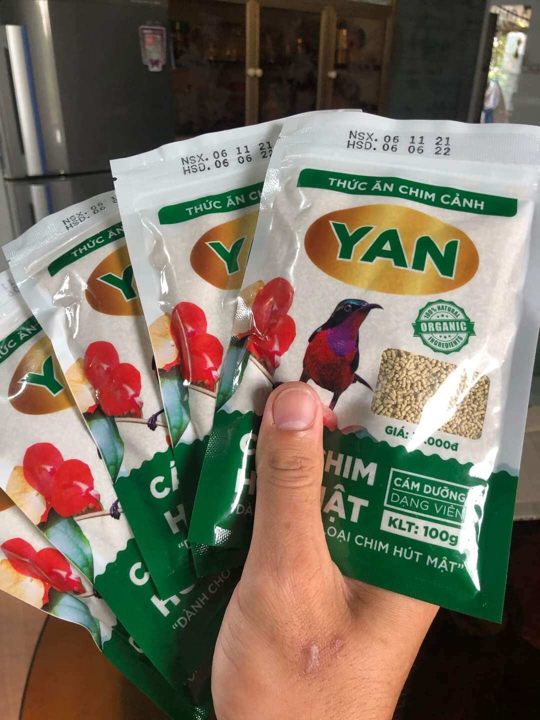Cám chim hút mật dưỡng hót yan