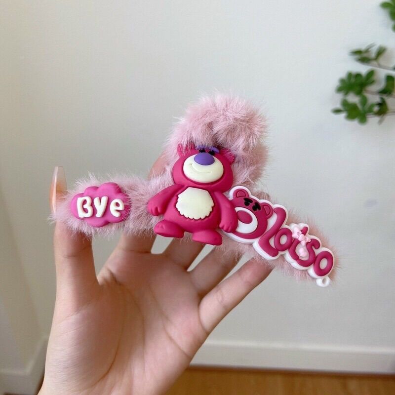 Kẹp tóc lông gấu dâu LOTSO