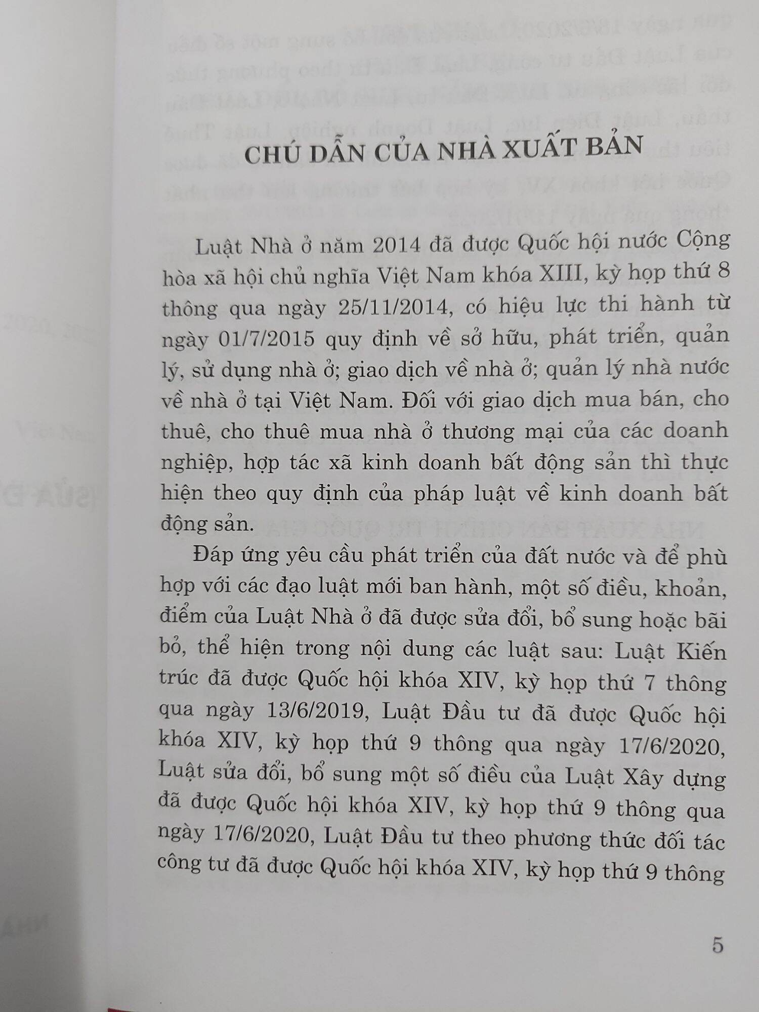 Sách - Luật nhà ở (Hiện hành) (NXB Chính trị quốc gia Sự thật)