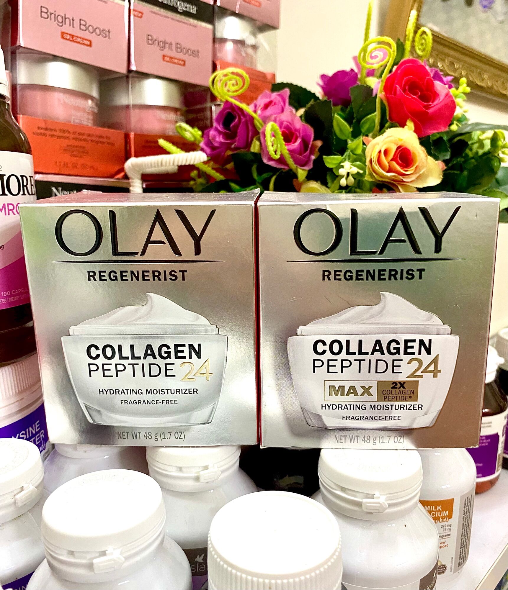 Kem Dưỡng Da Olay Regenerist Collagen Peptide 24 không mùi 48g
