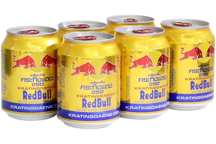 combo 6lon nước tăng lực redbull Thái  250ml đậm vị thơm ngon là nước giải khác uống lạnh ngon tuyệt