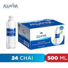 Thùng 24 chai nước tinh khiết aquafina x 500ml - ảnh sản phẩm 1