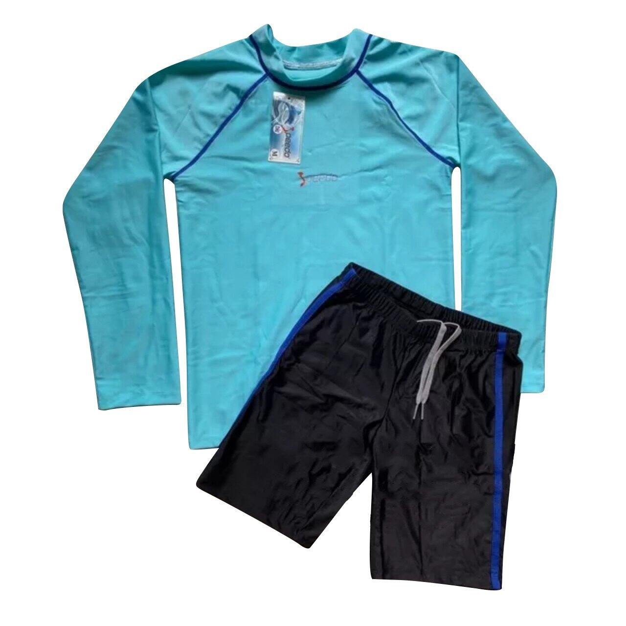 Bộ đồ bơi tay ngắn viền