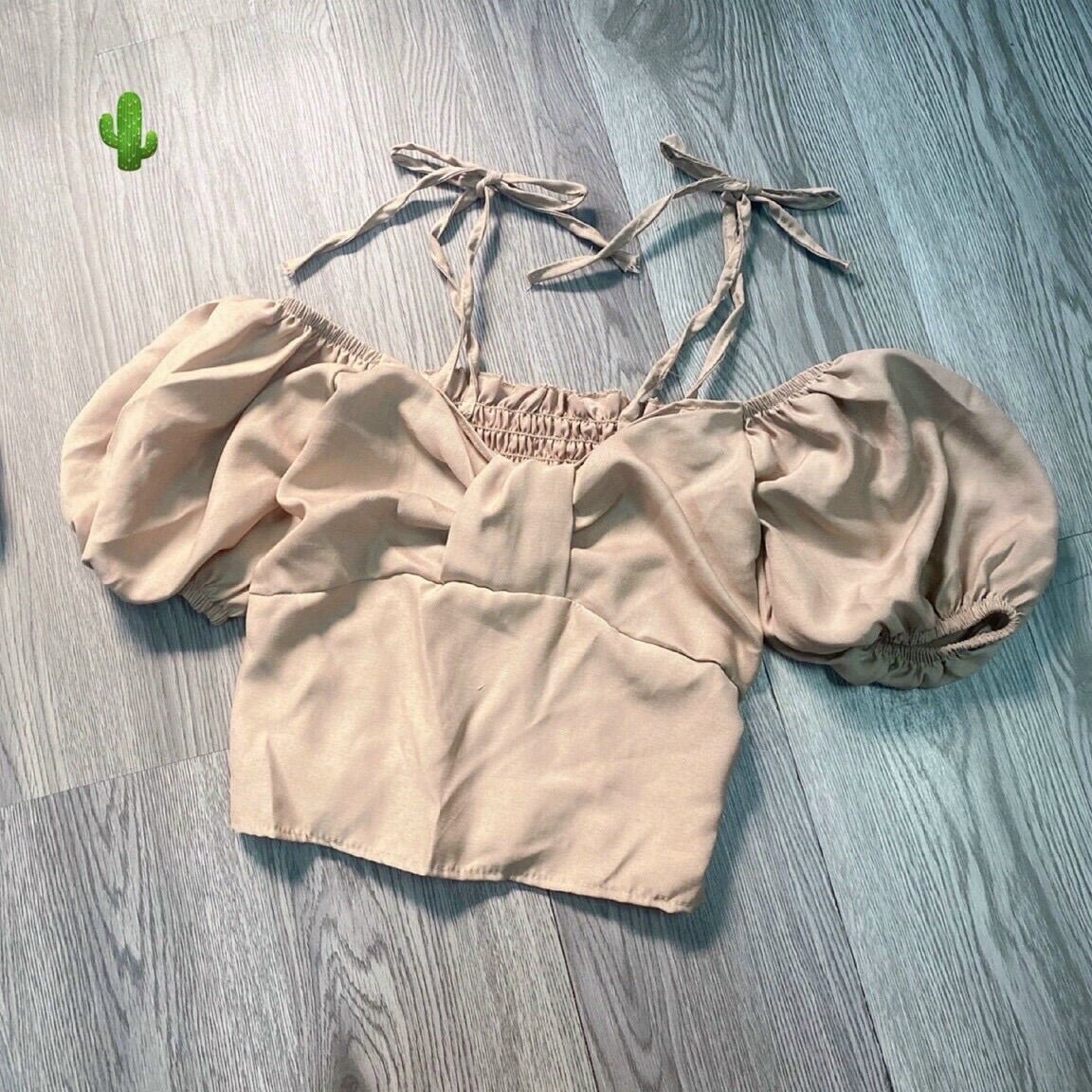 [HCM] ÁO KIỂU ÁO CROPTOP CỘT NƠ VAI FROM DƯỚI 50KG
