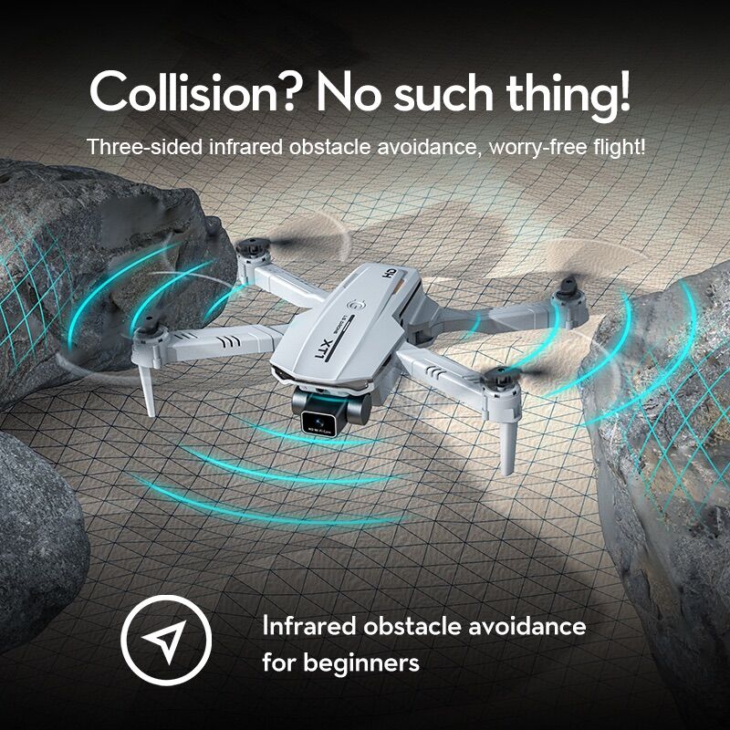 Flycam XT1 cảm biến vật cản, có 2 camera 4k,pin trâu
